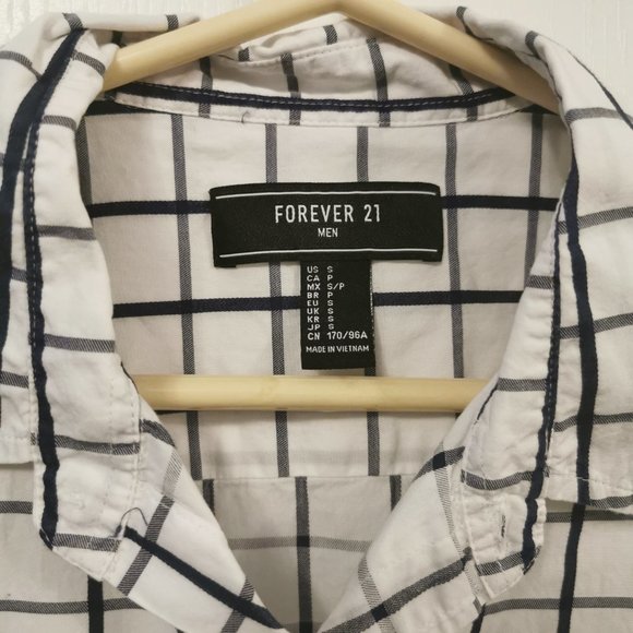 Men's Simple Line-Patterned Long-Sleeve Button Up - Picture 3 of 6